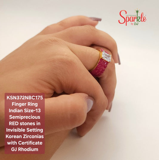 Finger Rings with semiprecious stones & Korean CZ - SparklebyDJ