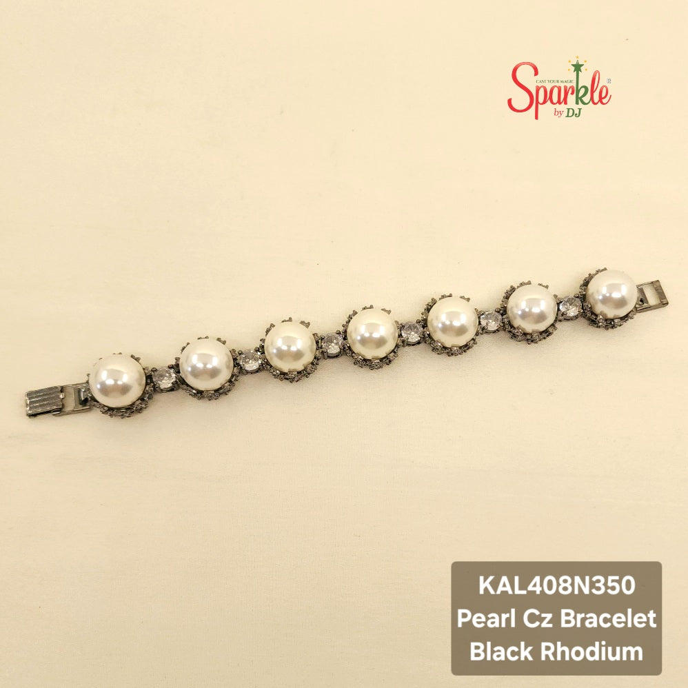 Pearl & Cz Tennis Bracelets - SparklebyDJ