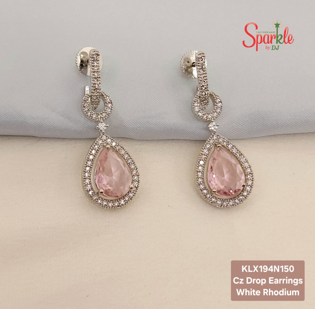 CZ Drop Earrings
