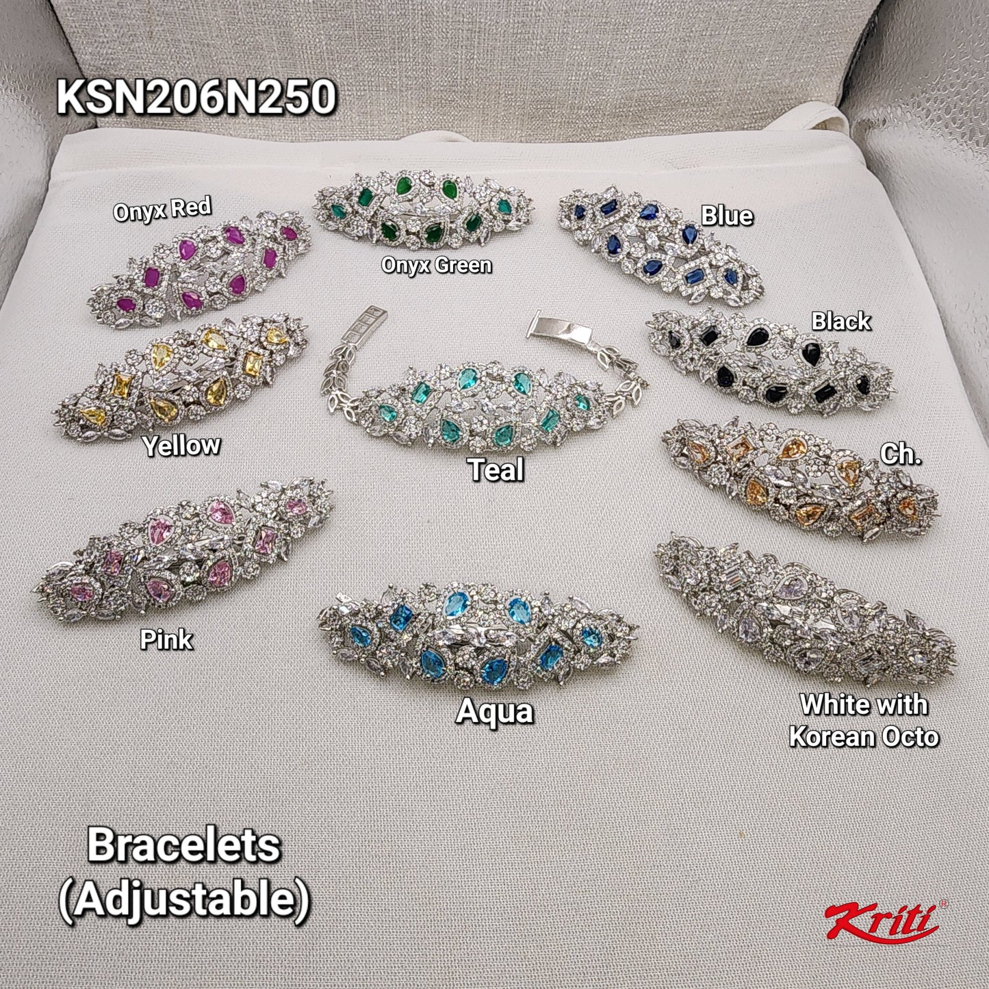 Cubic Zirconia Designer Bracelets - SparklebyDJ