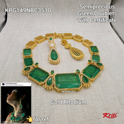 Green necklace set 