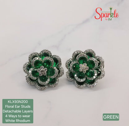 floral stud earrings