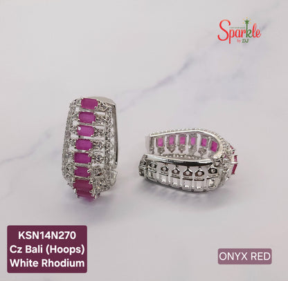 CZ Hoop earrings