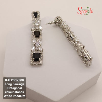 Long Cubic zirconia Earrings