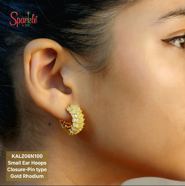 gold bali earrings