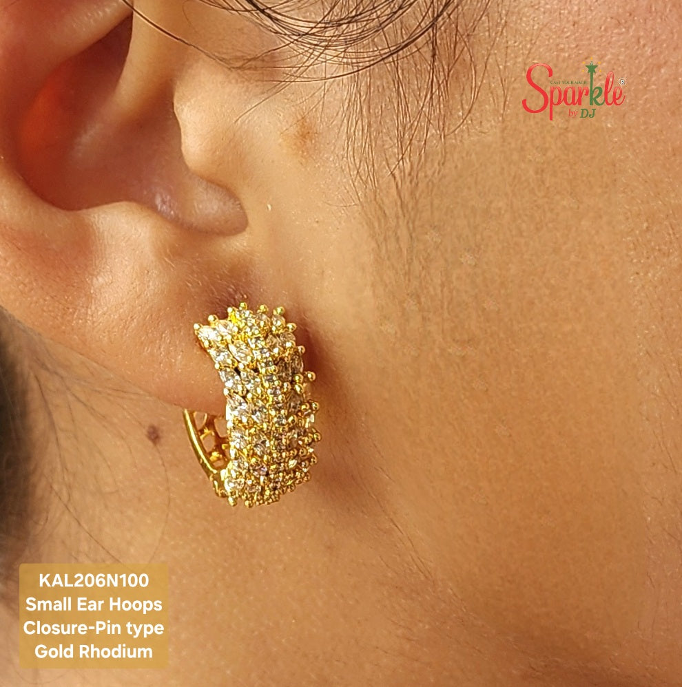 gold bali earrings