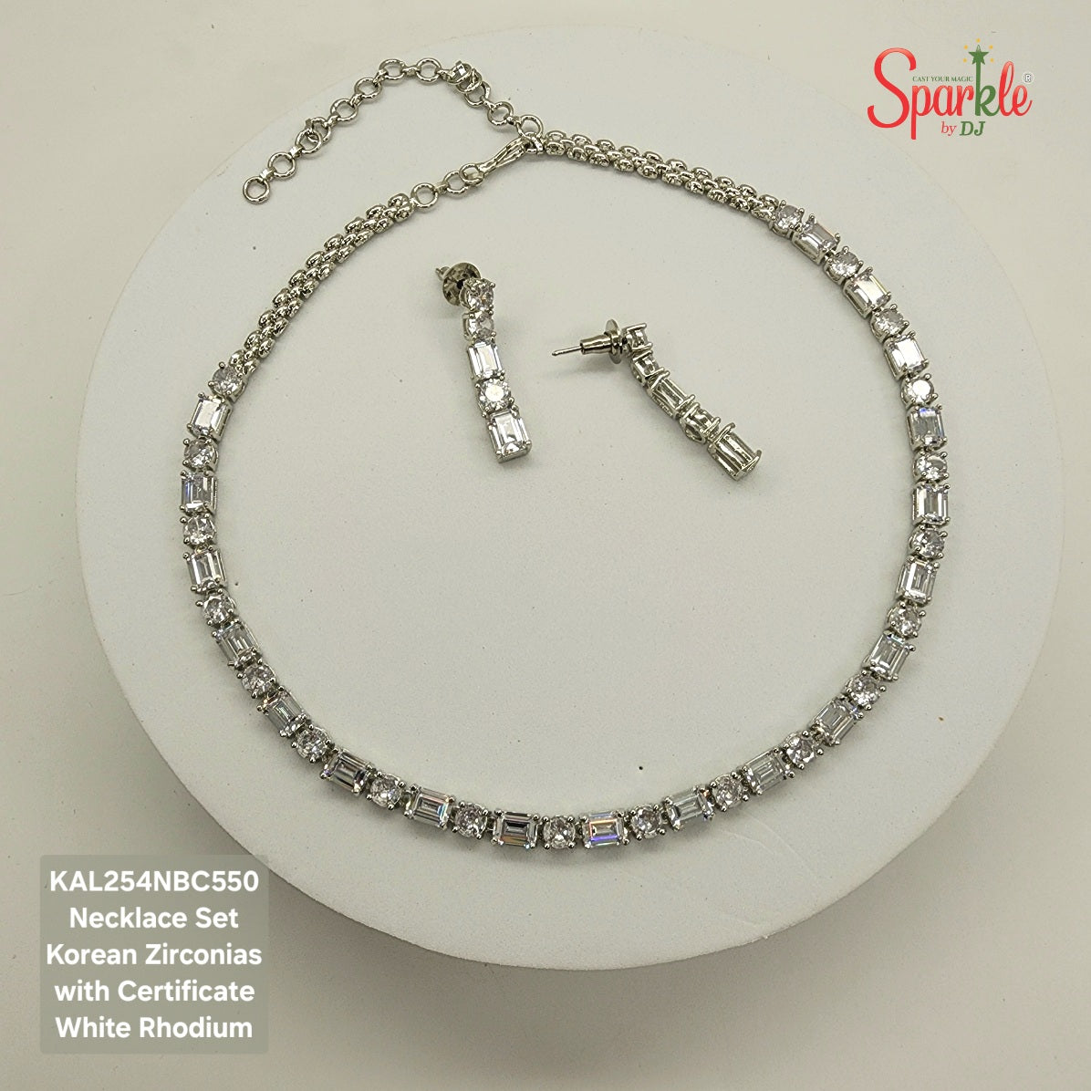 Solitaire Necklace and earring Set