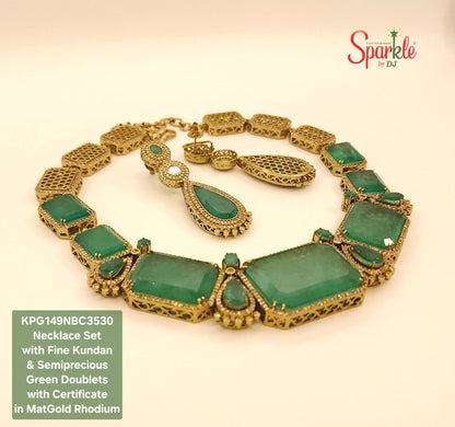 Green necklace set 