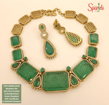 Green necklace set 