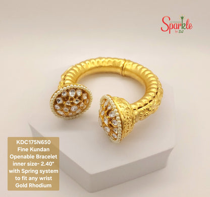 Fine Kundan Borla Kada with Openable Spring System