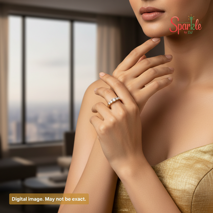 925 Sterling Silver Ring with zirconias from swarovski