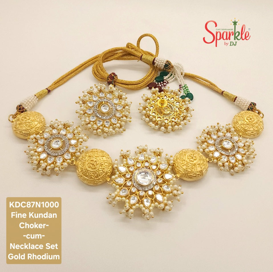 kundan choker necklace set