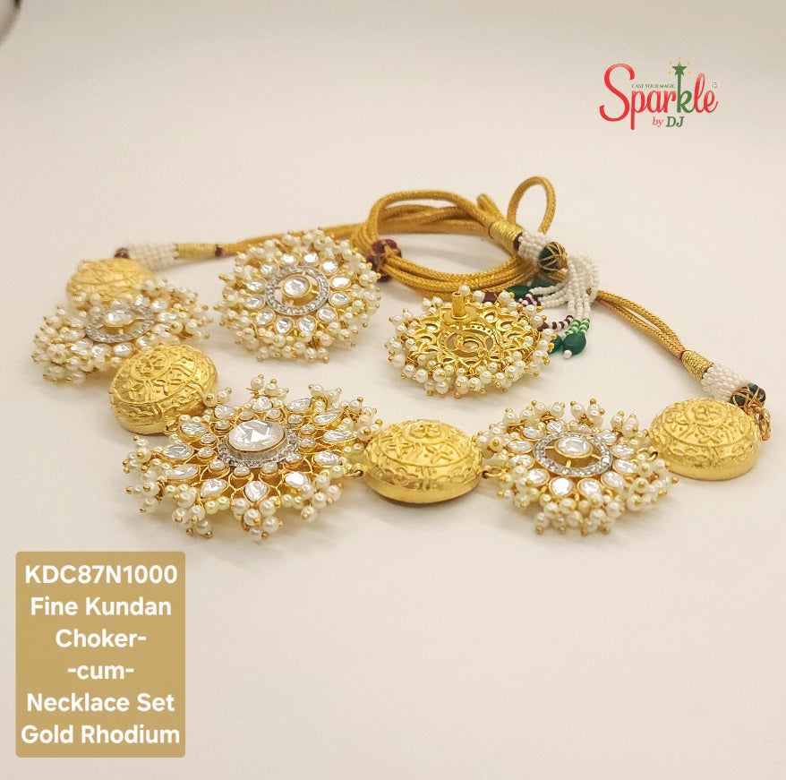 kundan choker necklace set