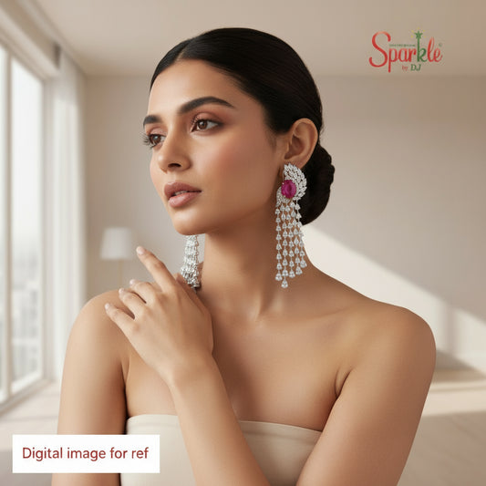 Cz rain drop earrings - SparklebyDJ