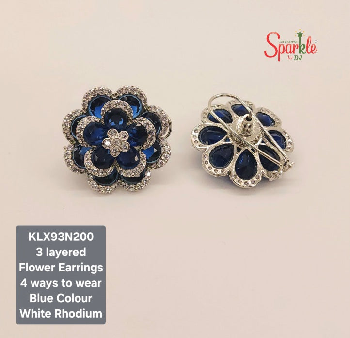 floral stud earrings