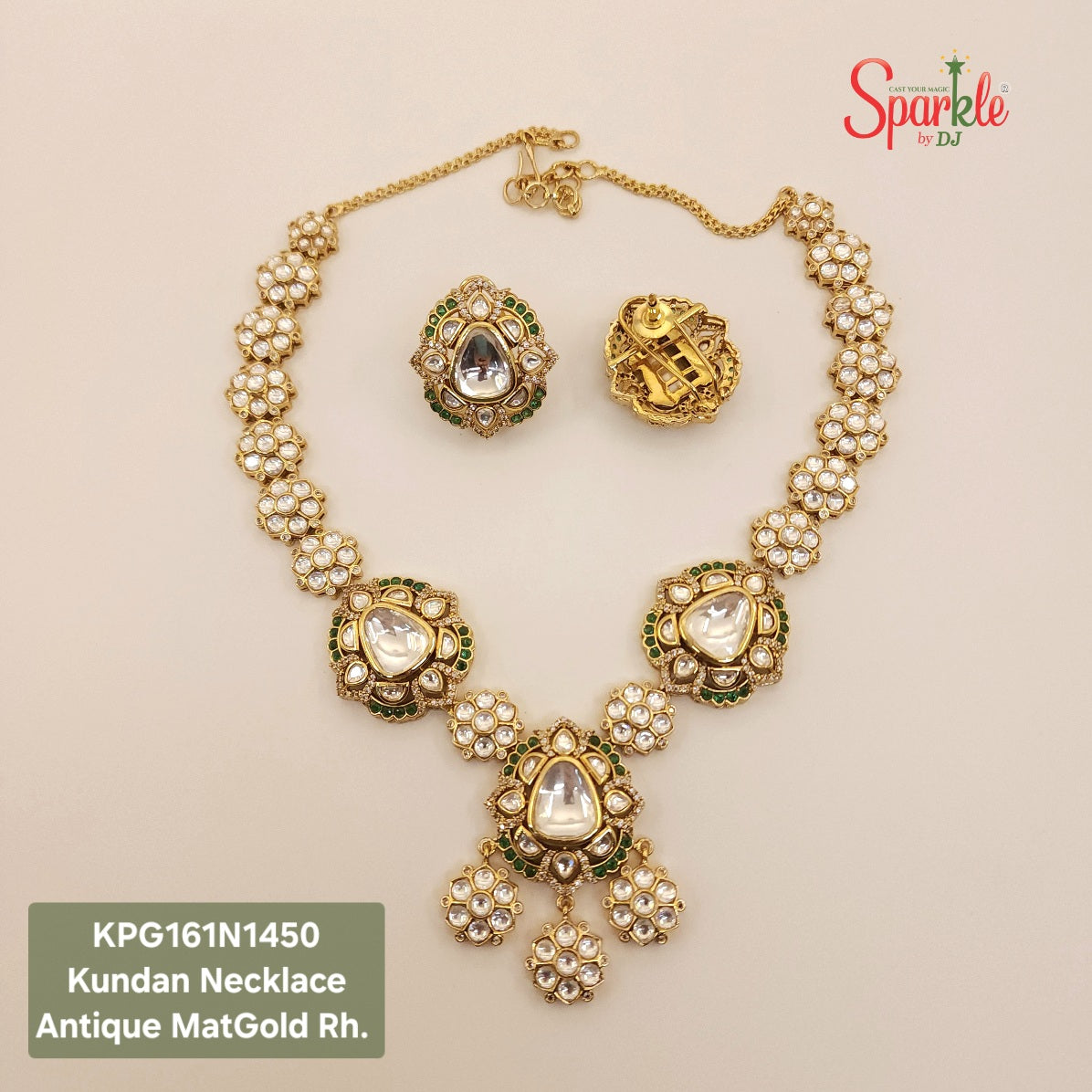 Kundan necklace set