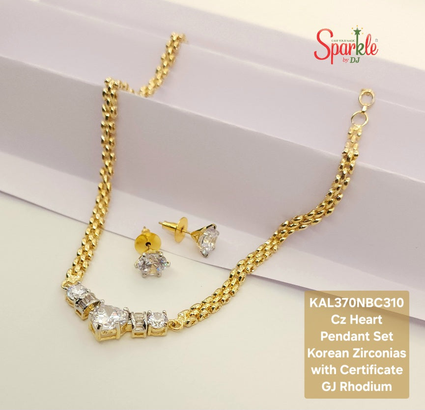 Cz Pendant set