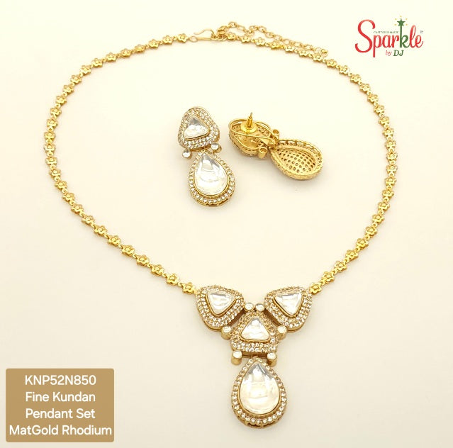 Fine Kundan Pendant Set