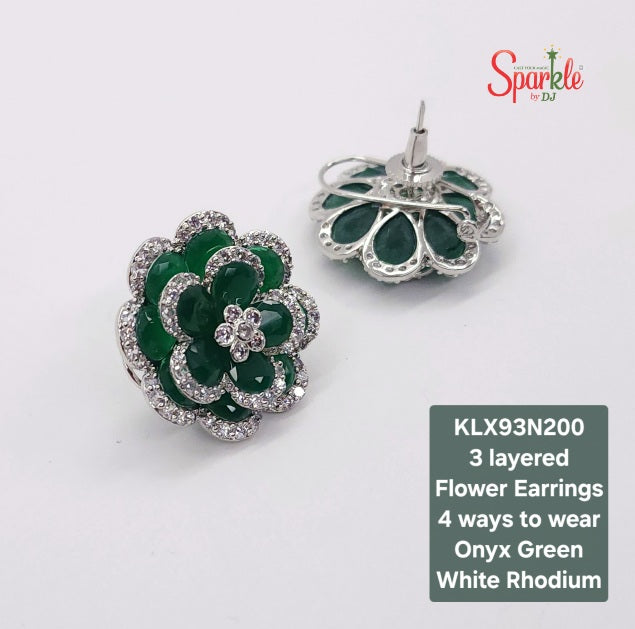 floral stud earrings