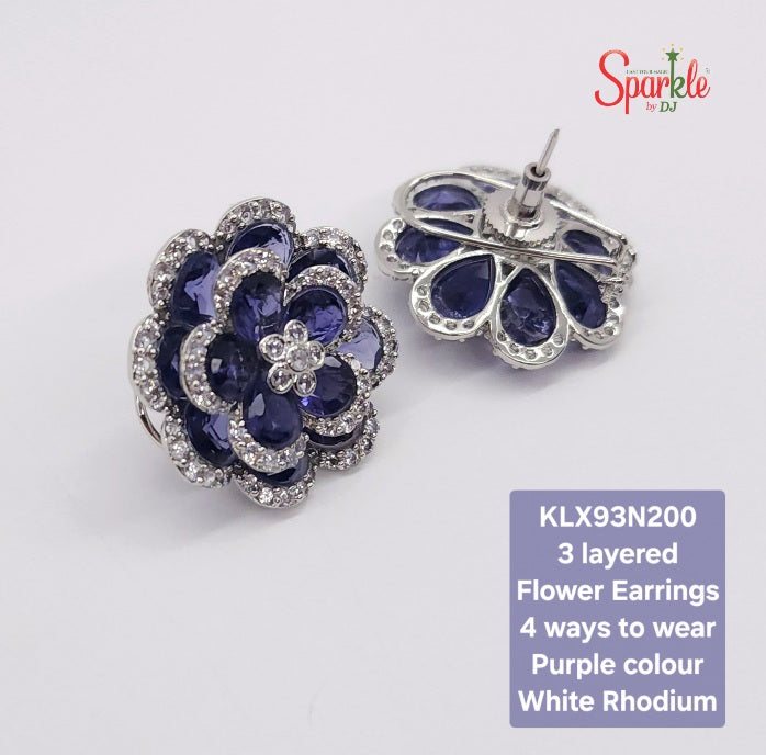 floral stud earrings