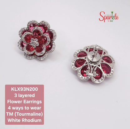 floral earrings