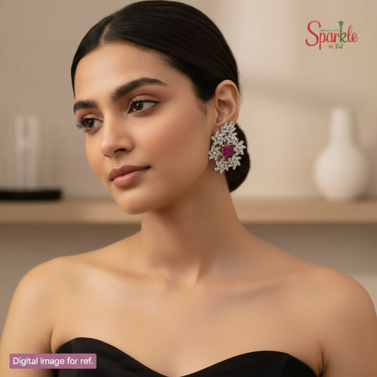 Cz Fossil earrings - SparklebyDJ