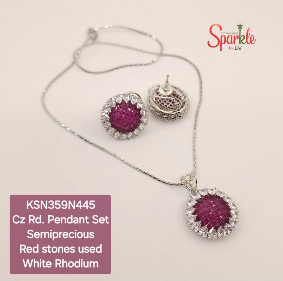 CZ pendant set