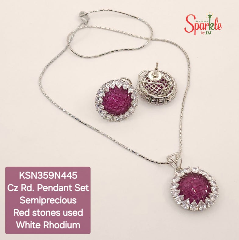 CZ pendant set