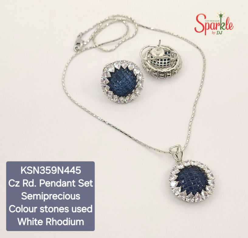 CZ pendant set