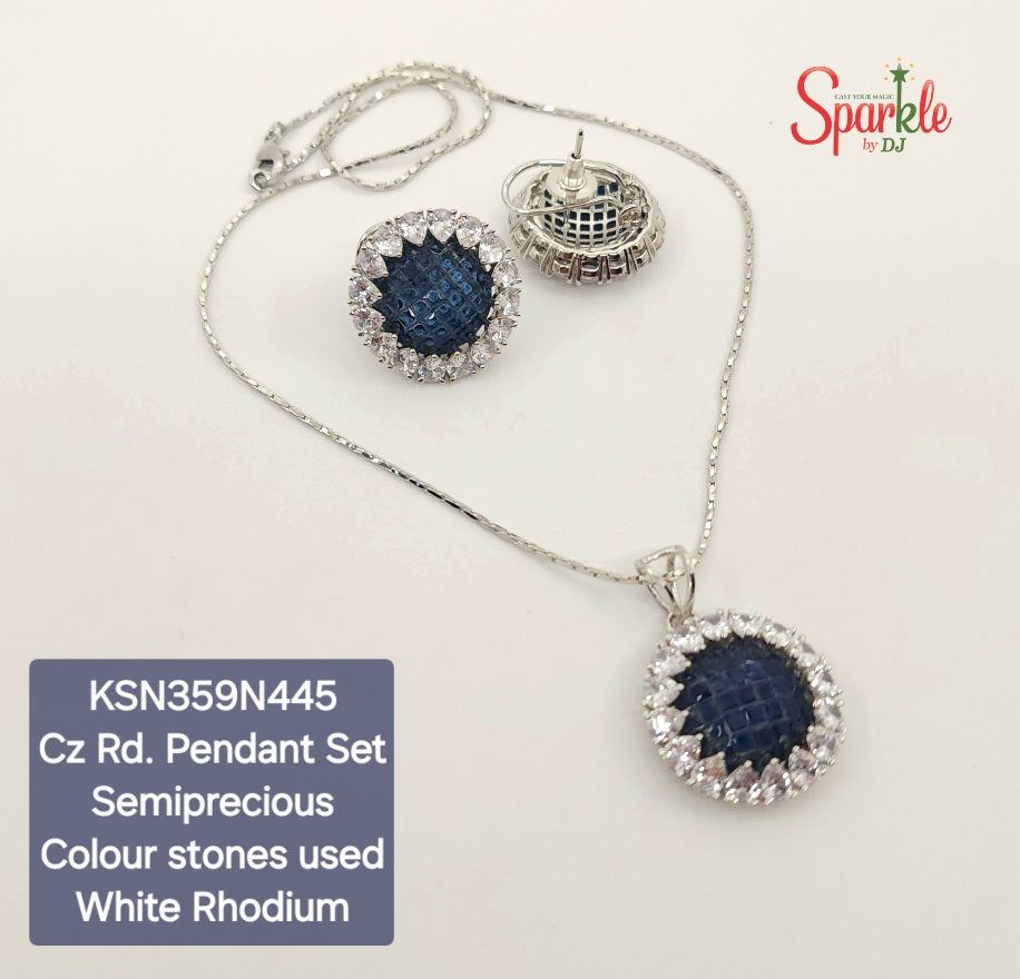 CZ pendant set