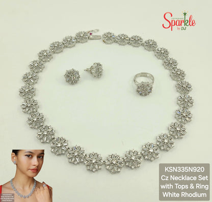 Bollywood inspired cz Necklace Set