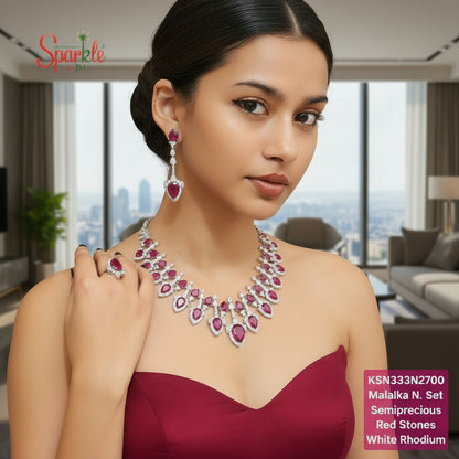 Malaika Necklace Set with Earrings & Finger Ring