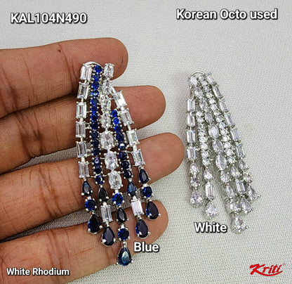 Designer Earrings embellished with Korean Octo