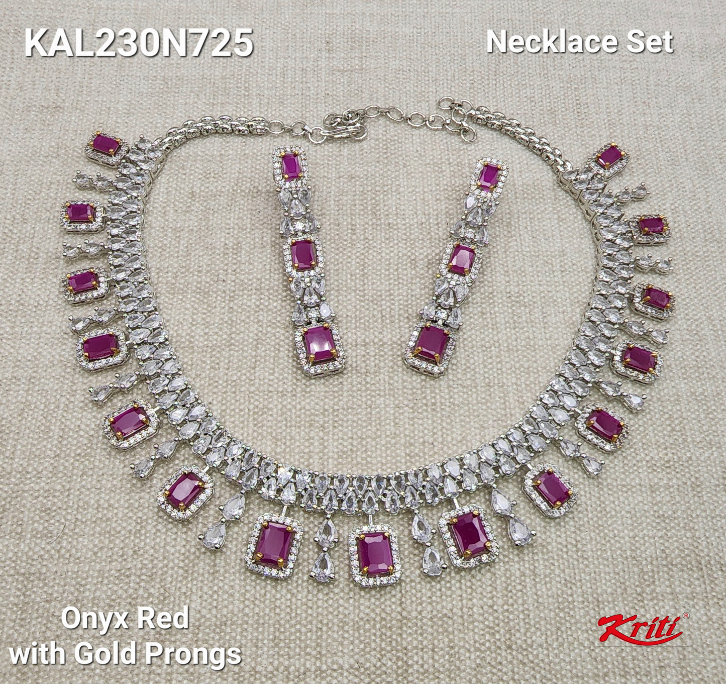 cz bridal jewellery set