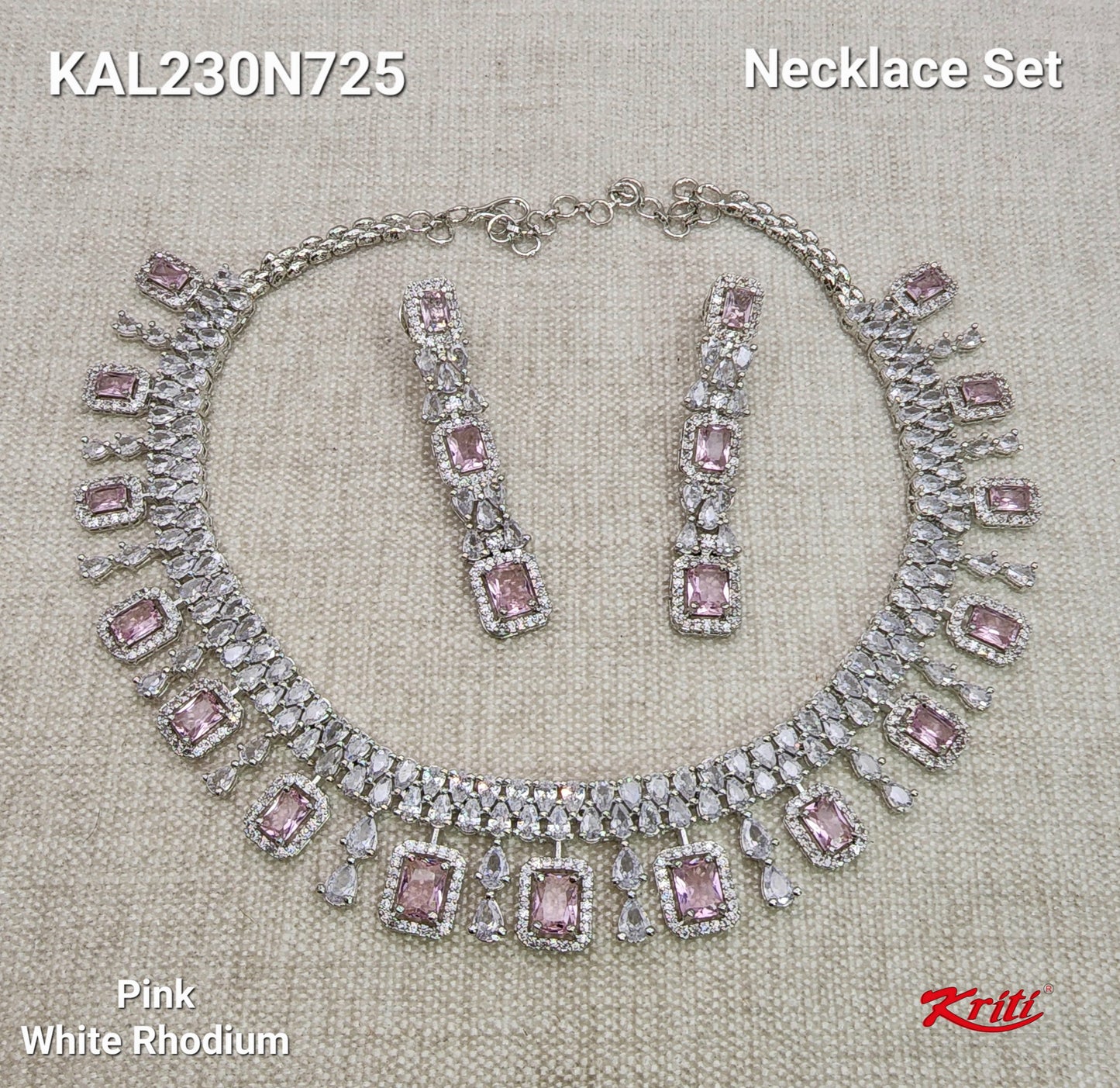 cz bridal jewellery set