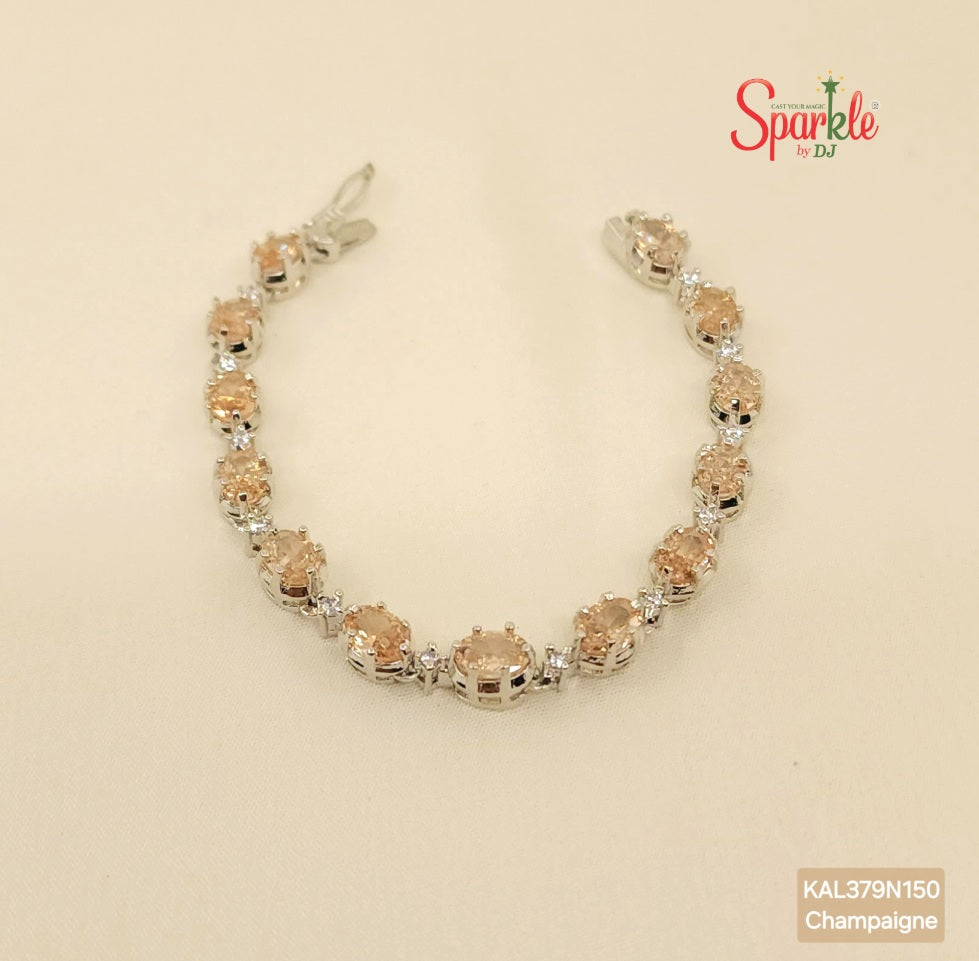 Cz Oval tennis bracelet