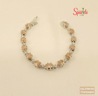 Cz Oval tennis bracelet