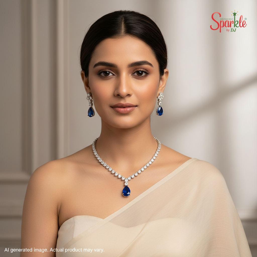 Sara Necklace Set I Semiprecious colour stones