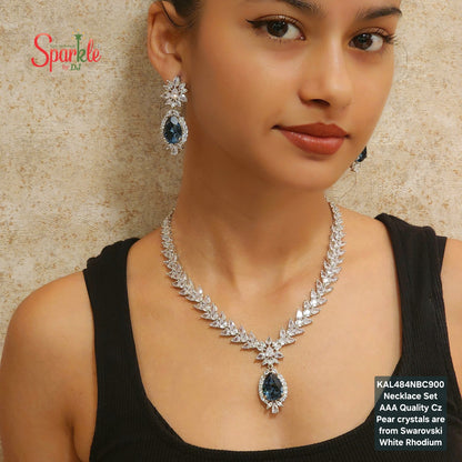 CZ Necklace Sets with Austrian crystals from Swarovski