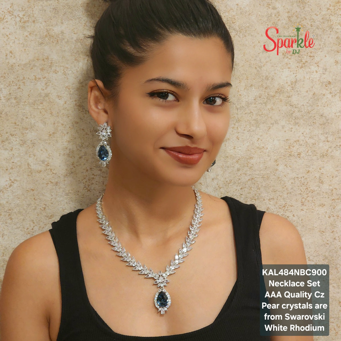 CZ Necklace Sets with Austrian crystals from Swarovski