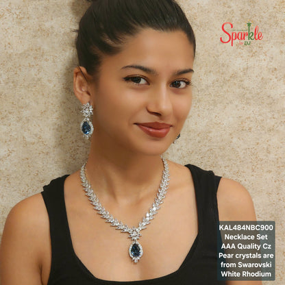 CZ Necklace Sets with Austrian crystals from Swarovski