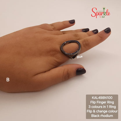 Flip Finger Ring | 3 Colours in 1 Ring