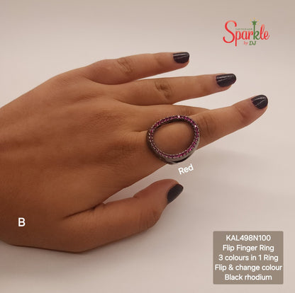 Flip Finger Ring | 3 Colours in 1 Ring