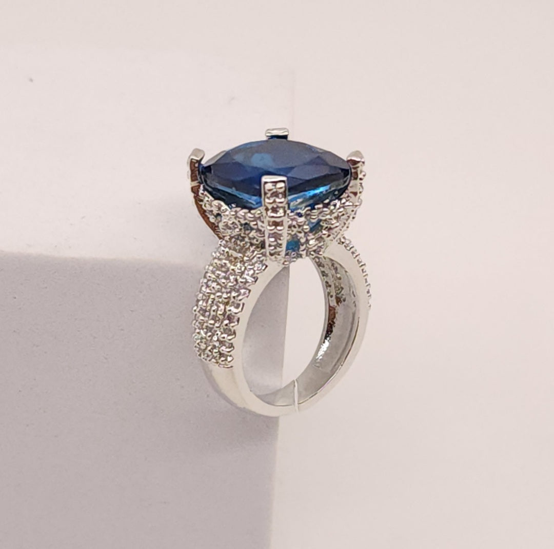 Cushion Cut semiprecious stone ring