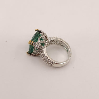Cushion Cut semiprecious stone ring