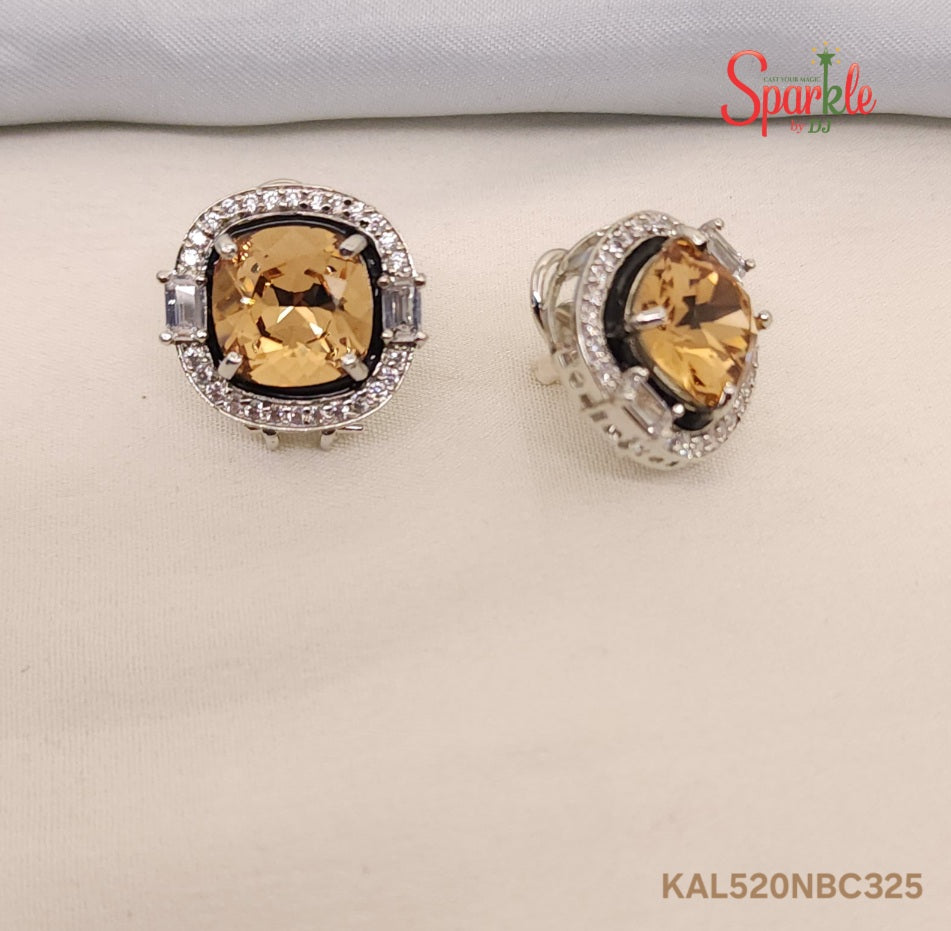 Small Austrian Crystal studs with Mina