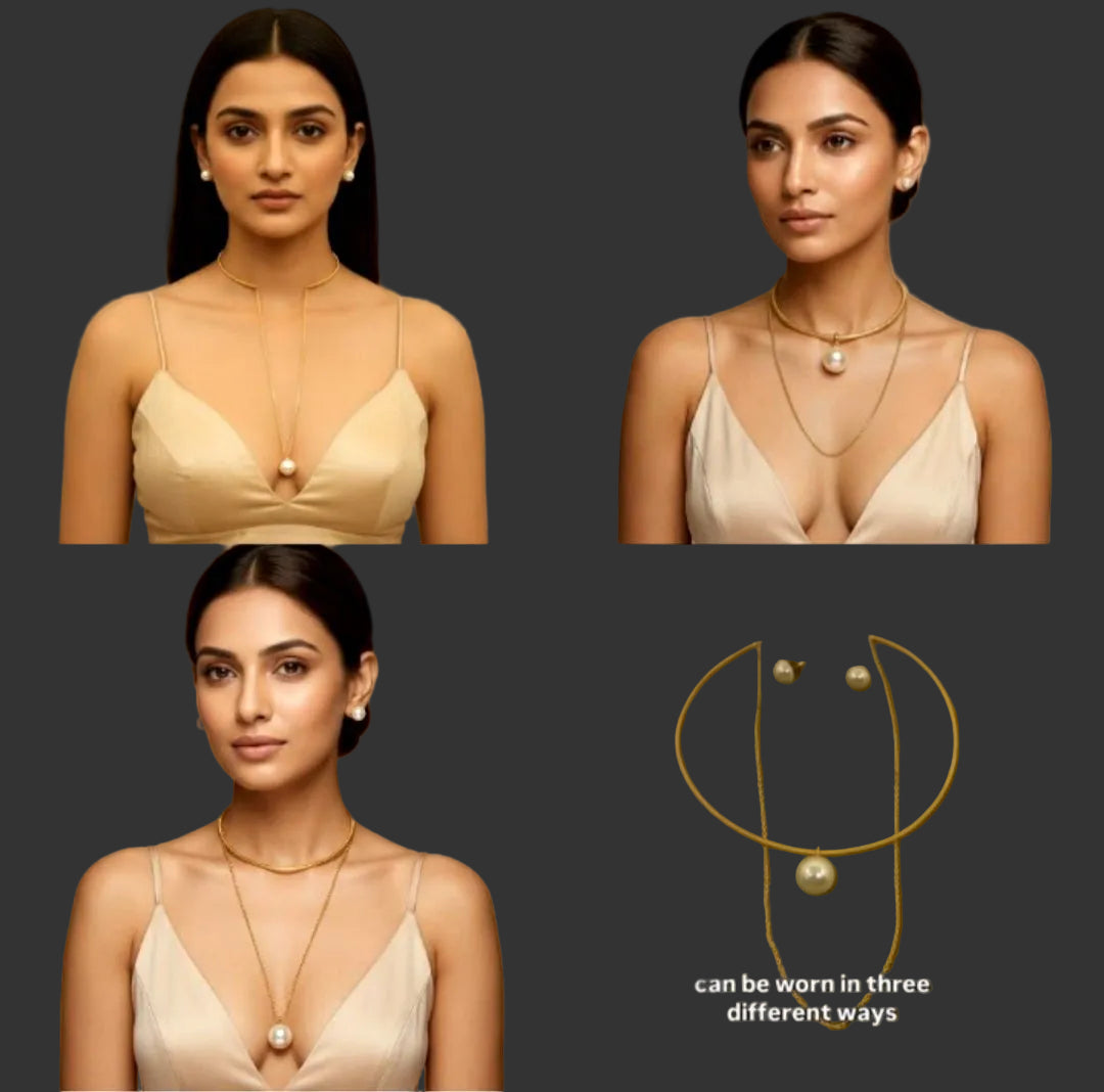 3-Way Pearl Elegance Necklace Set