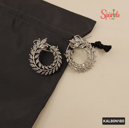 C Shape Cz Earrings (Titanic Fame)