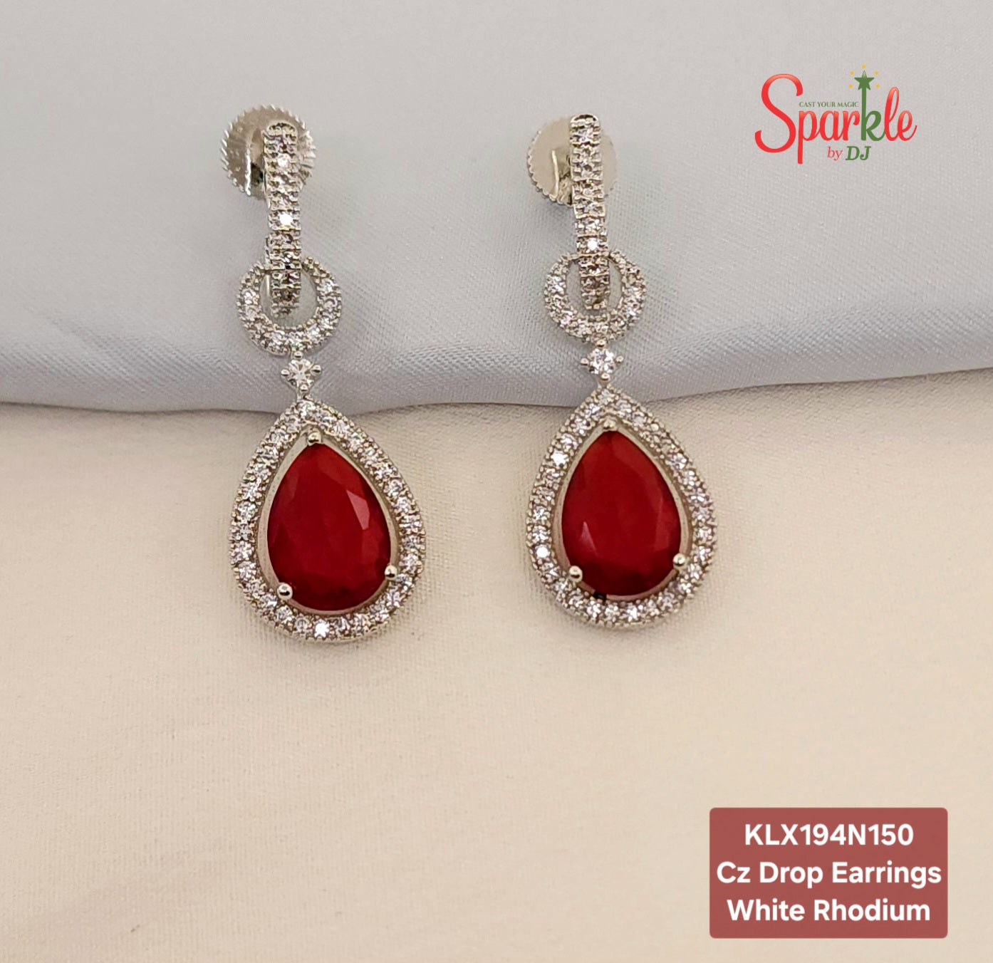 CZ Drop Earrings