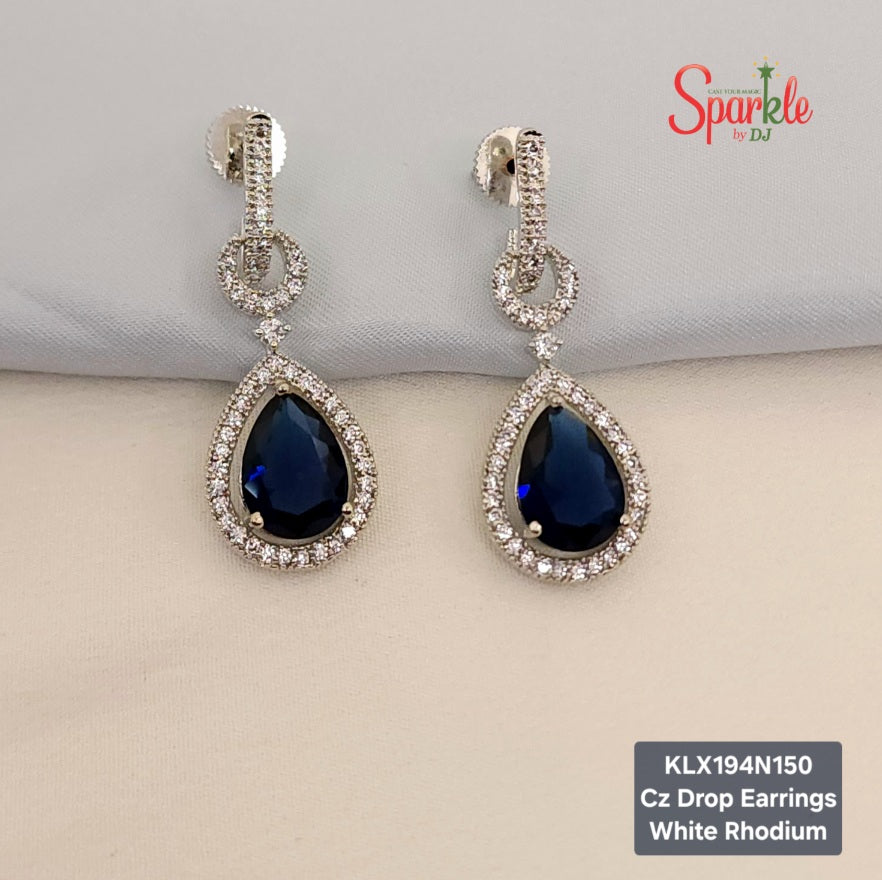 CZ Drop Earrings